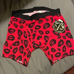 Bioworld Red and Black Glow-in-the-Dark Boxers